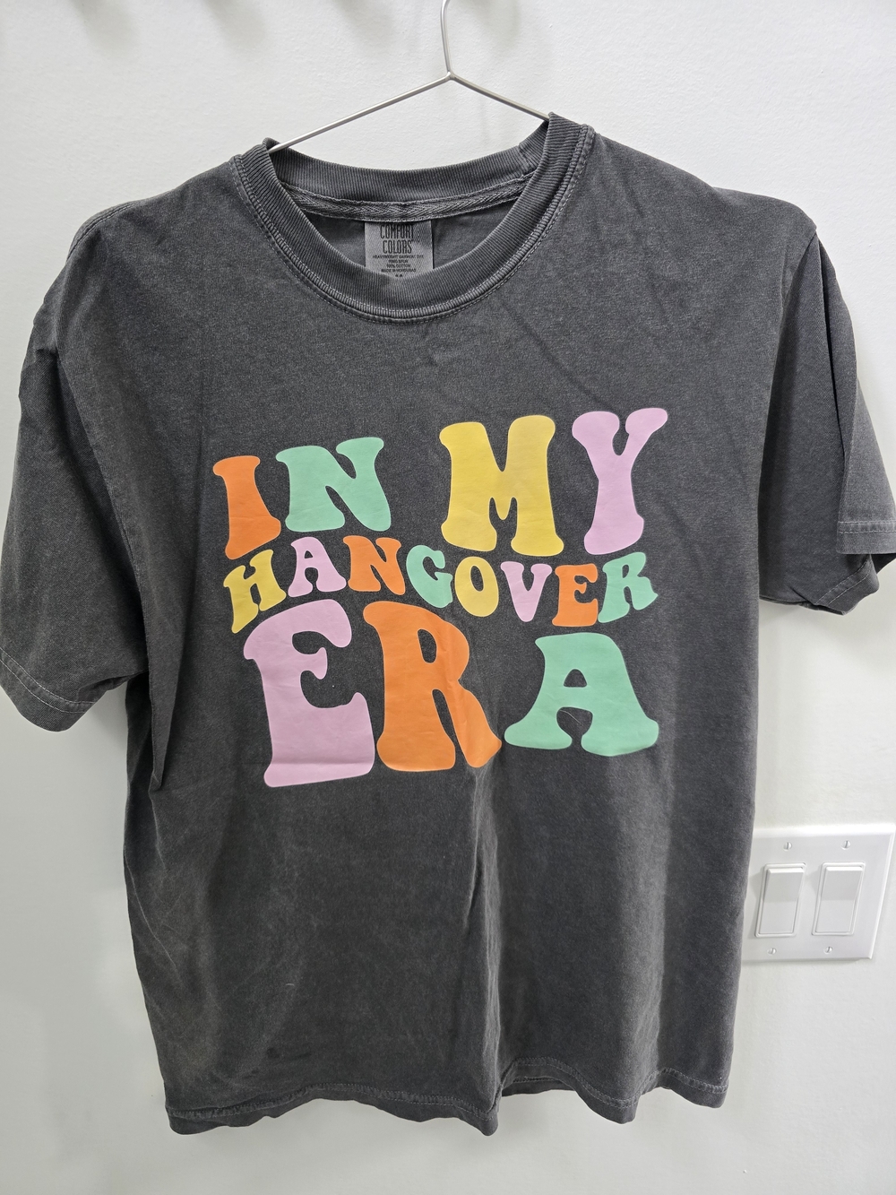 Vintage Black Graphic Tee "In My Hangover Era" Tee